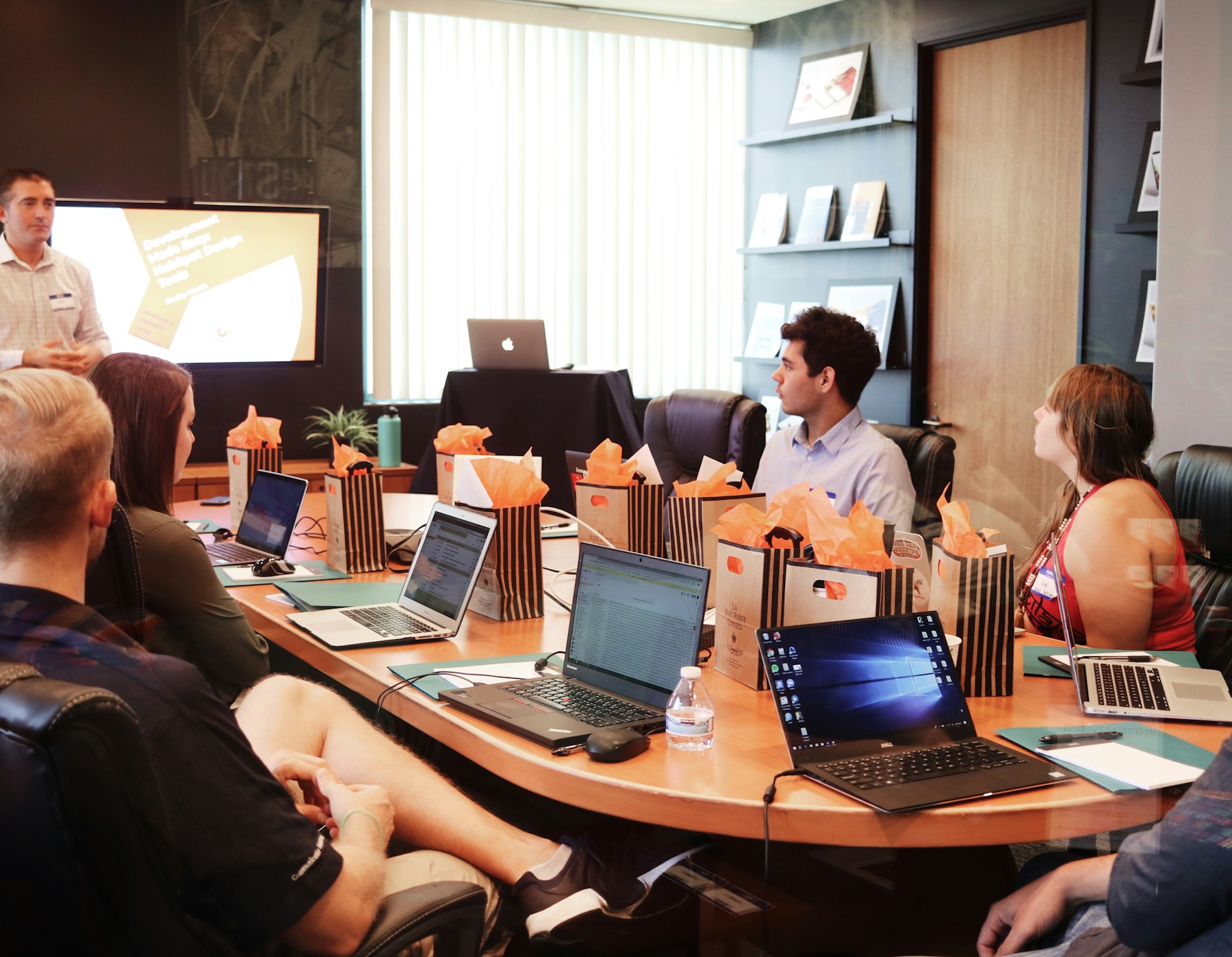 Team strategy meeting